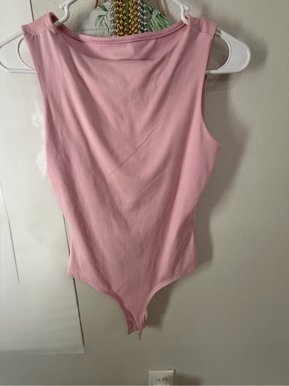 Pink Sleeveless One-Piece Bodysuit- Sculpt